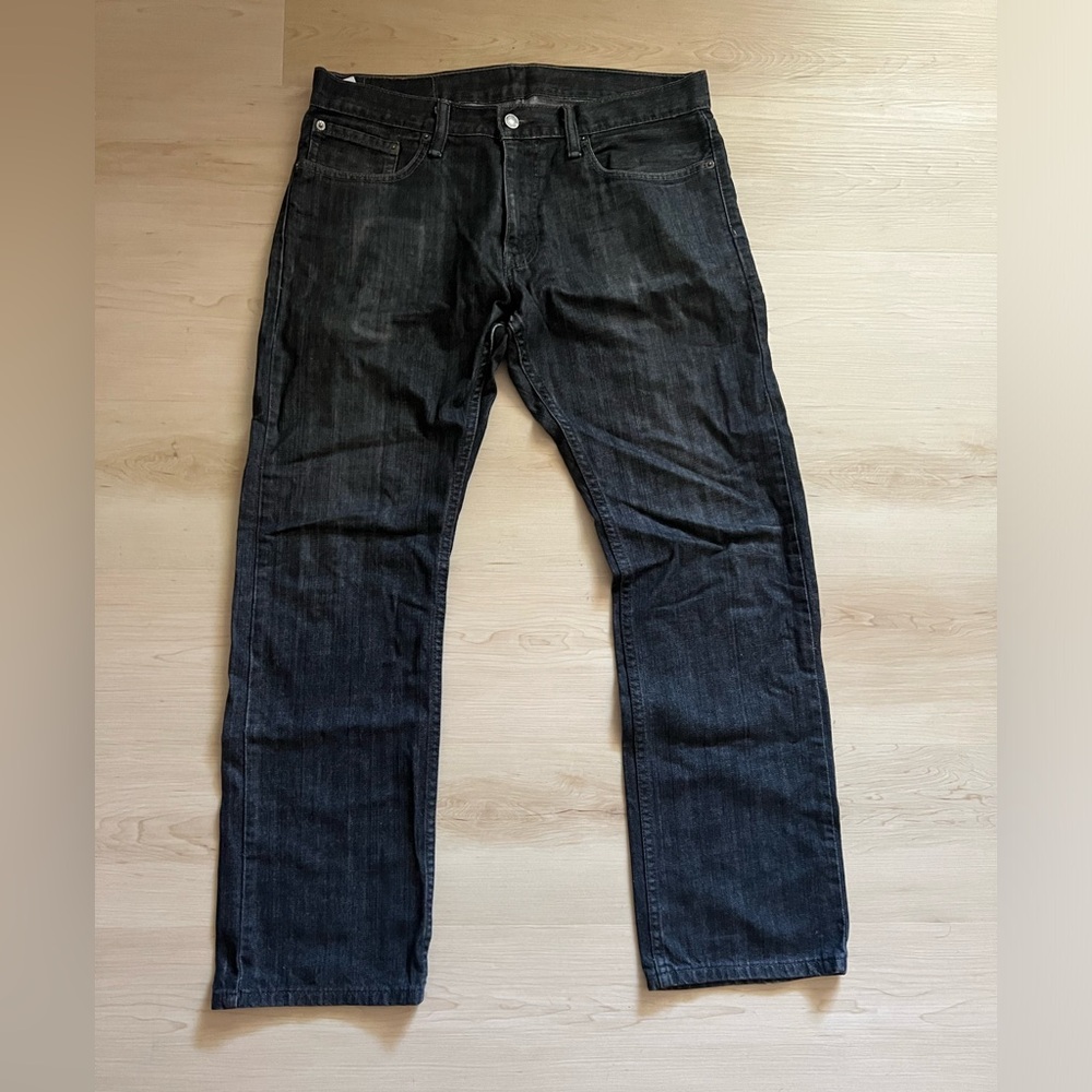 Levi's 514 Straight Jeans 33x30 Dark Blue